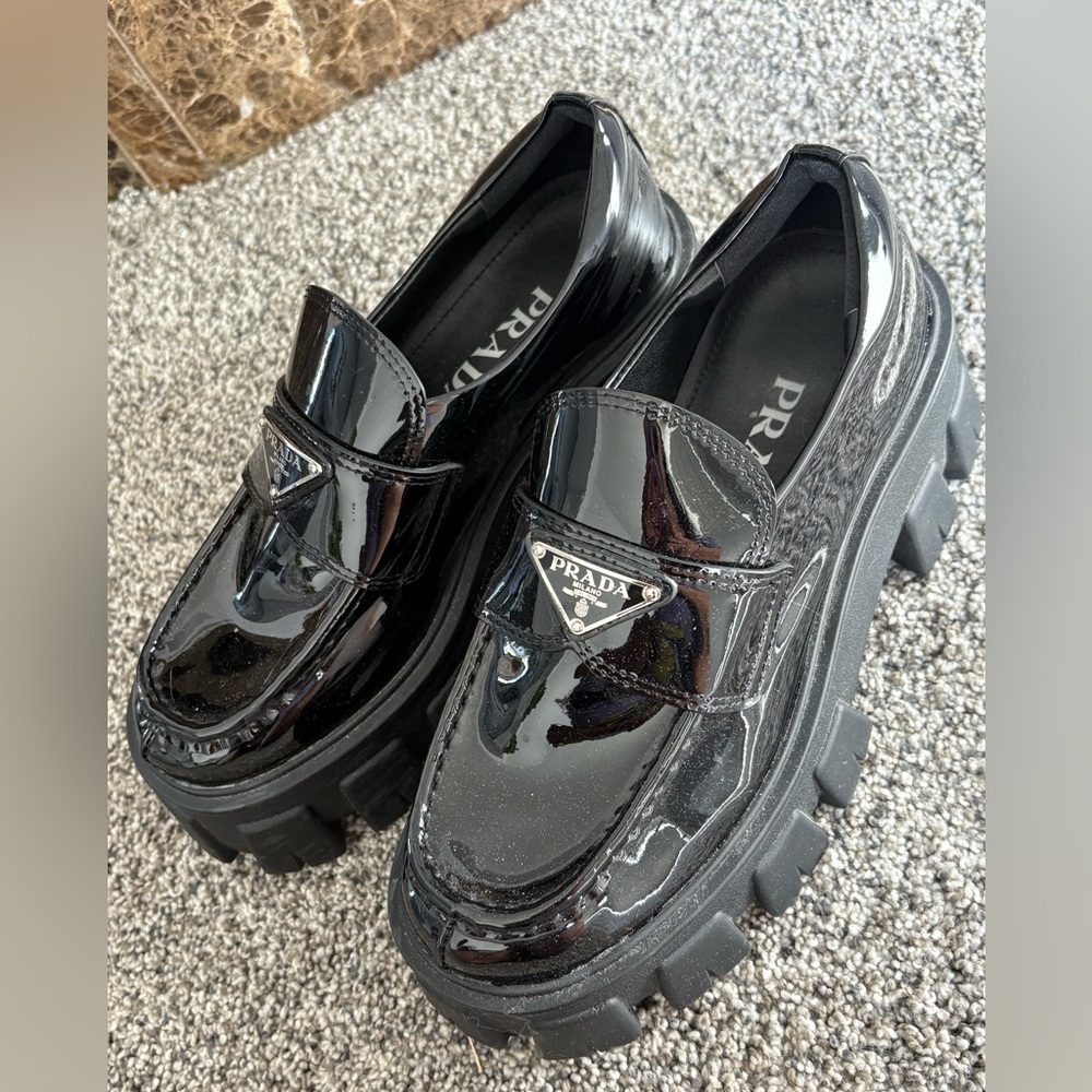 Prada Black Platform shoes